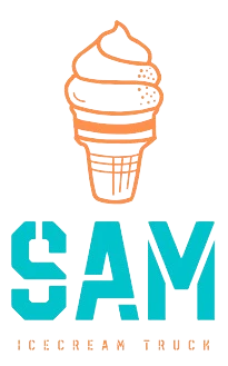 Logo sam ice cream truck